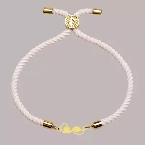 دستبند طلا 18 عیار دخترانه مدل 636