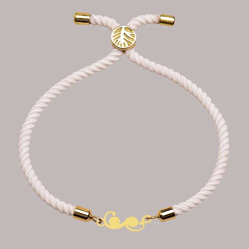 دستبند طلا 18 عیار دخترانه مدل 636