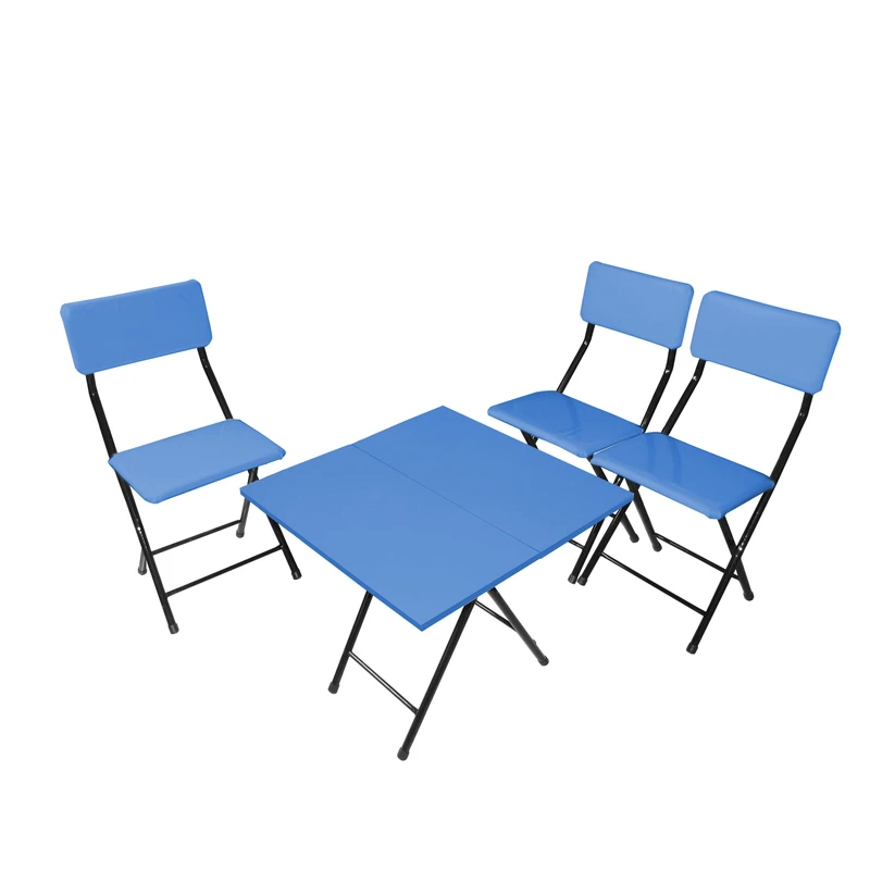 میز و صندلی ناهارخوری سه نفره میزیمو مدل 2 تیکه تاشو کد 2438 