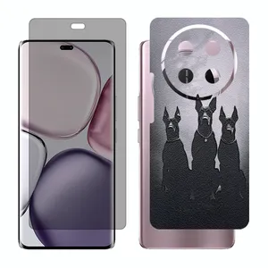 Glass Together model privacy screen protector suitable for Honor X9c mobile phone with back cover sticker