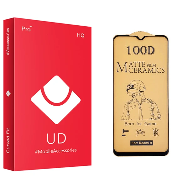 محافظ صفحه نمایش سرامیکی یو دی مدل +PRO مناسب برای گوشی موبایل شیائومی Redmi 9