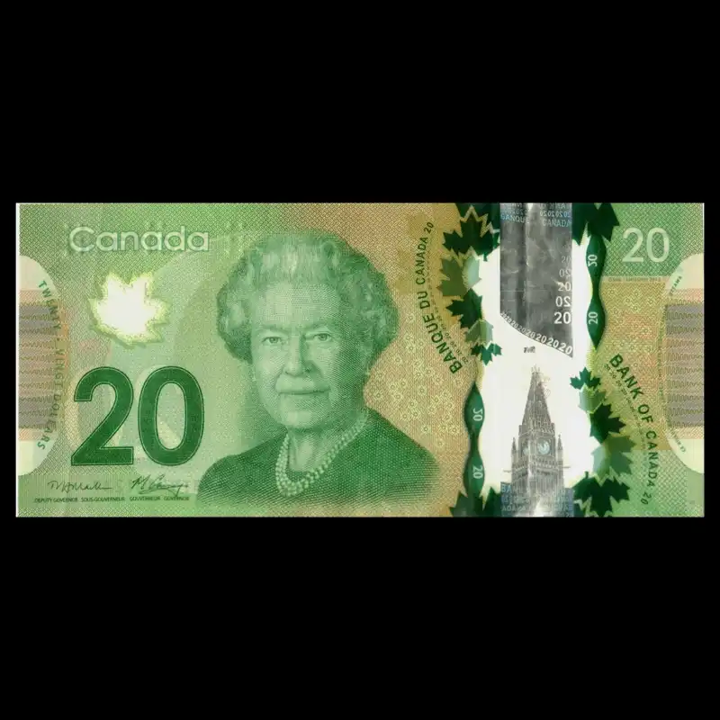 اسکناس تزئینی طرح کشور کانادا مدل 20 دلار پلیمری
