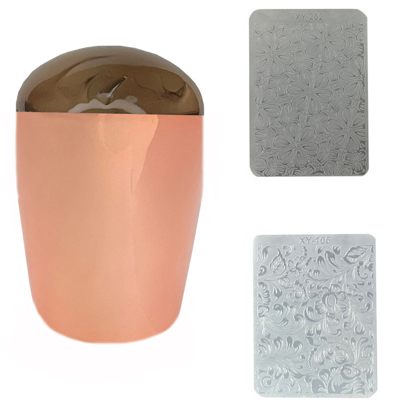 شابلون طراحی و مهر ناخن مدل 01 مجموعه 3 عددی