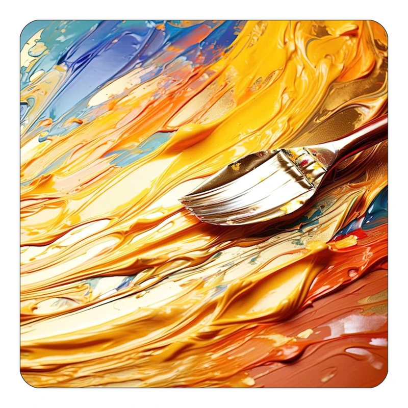 مگنت کاکتی طرح نقاشی رنگ روغن مدل mp69863