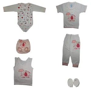 ست 6 تکه لباس نوزادی مدل Nadiya