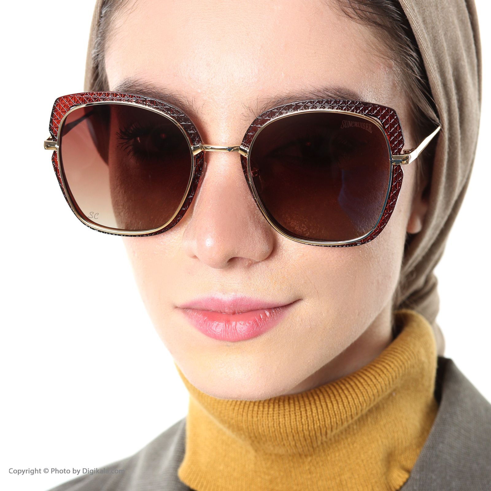 عینک آفتابی زنانه سانکروزر مدل 6022 br -  - 8