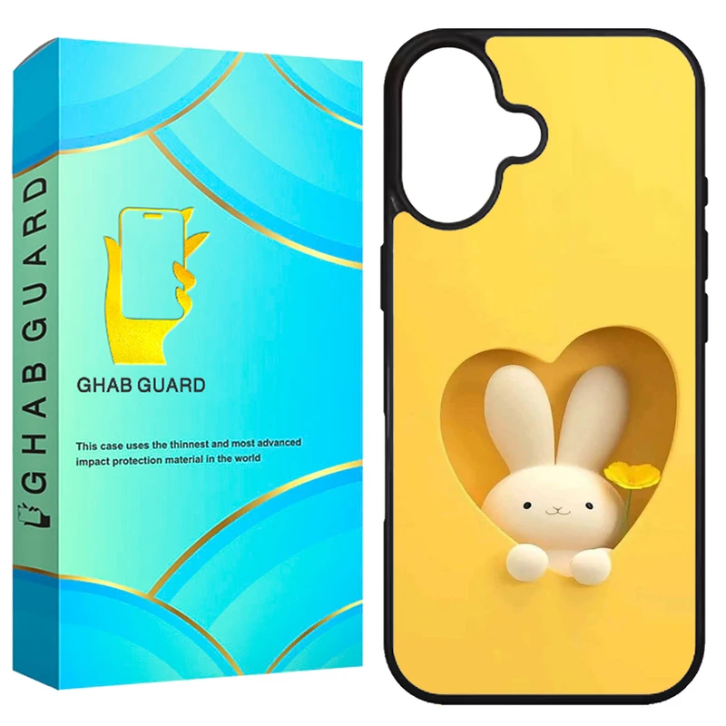 کاور قاب گارد طرح خرگوش مدل G16PL مناسب برای گوشی موبایل اپل iPhone 16 Plus