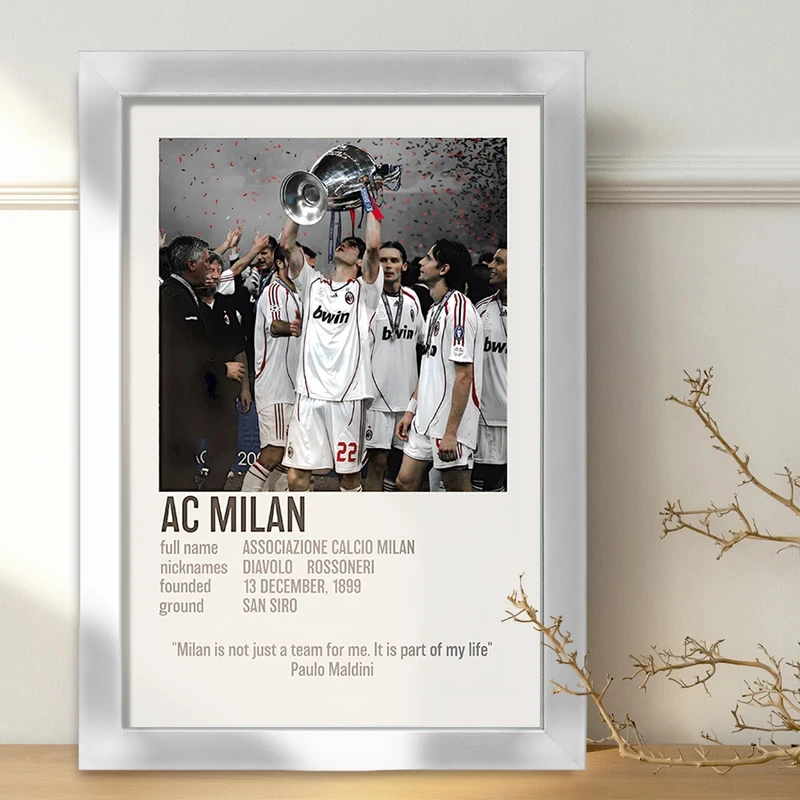 تابلو خندالو طرح آث میلان (Ac Milan) کد F13468