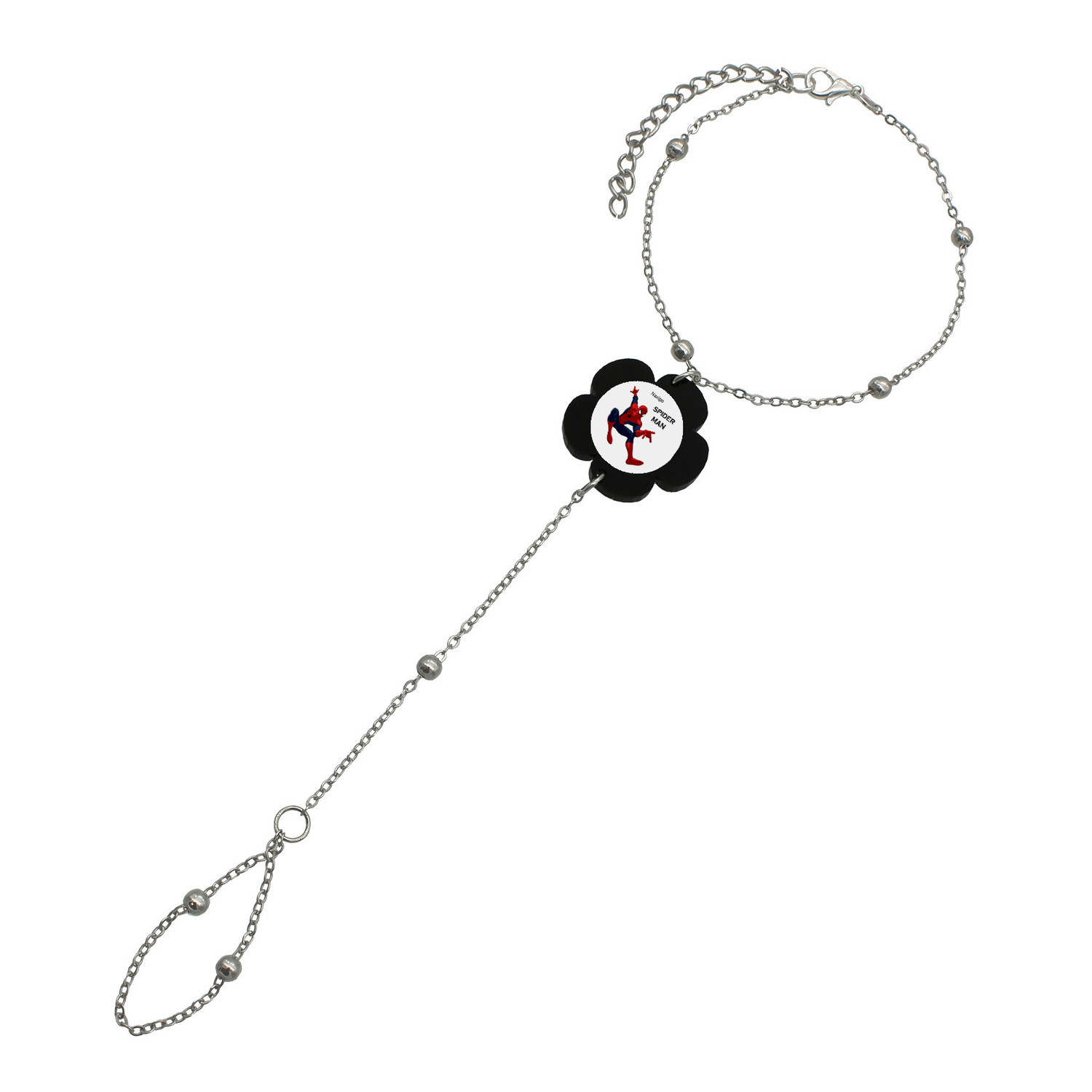 پابند زنانه ناکسیگو مدل تمیمه طرح مرد عنکبونی کد TP11233 پابند زنانه ناکسیگو مدل تمیمه طرح مرد عنکبونی کد TP11233