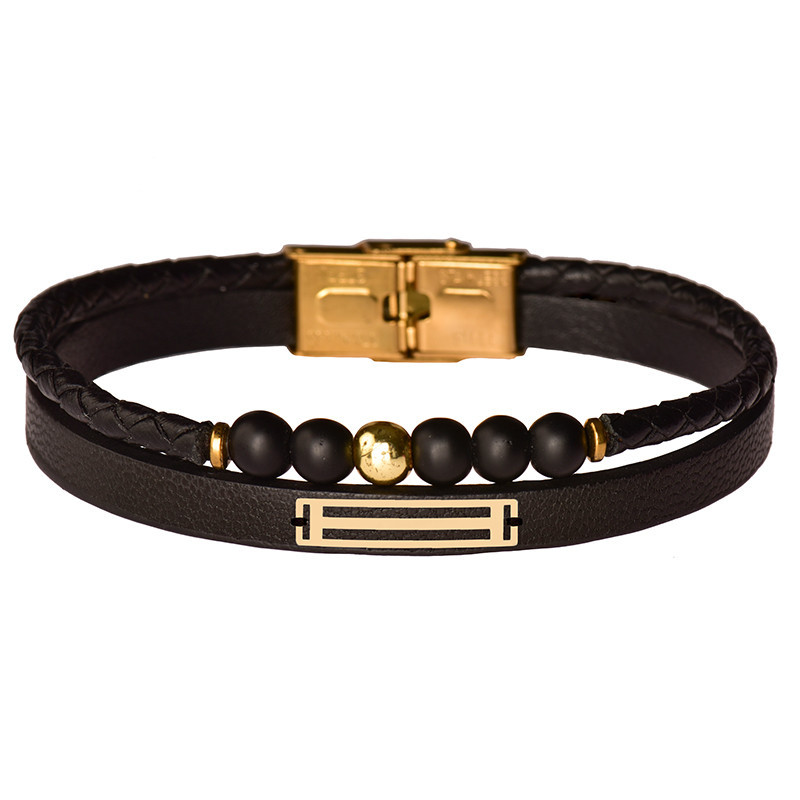 دستبند طلا 18 عیار زنانه الن نار مدل هندسي ELN102252