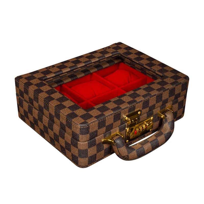 جعبه ساعت مدل  6 خانه چرمی کیف سامسونتی کد TW-8224