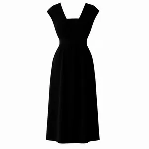 پیراهن یقه خشتی زنانه مدل النا کد01