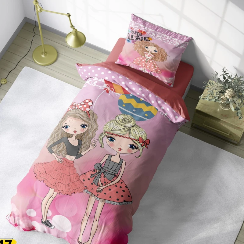 سرویس خواب یک نفره 4 تکه مدل دخترانه کد ۲۱۱۵