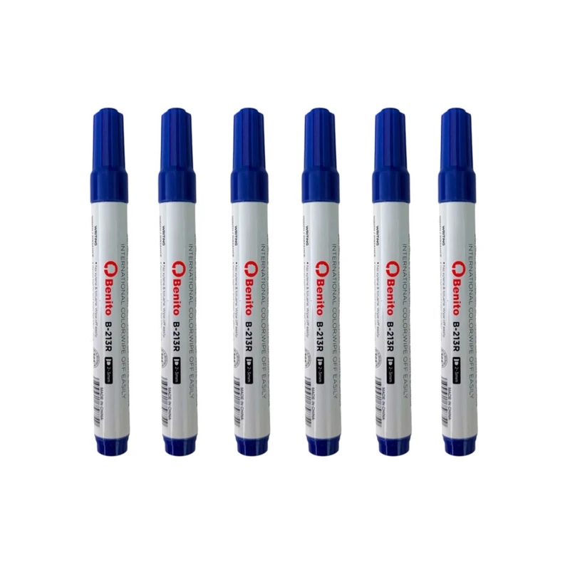 ماژیک وایت برد بنیتو مدل 213 مجموعه 6 عددی