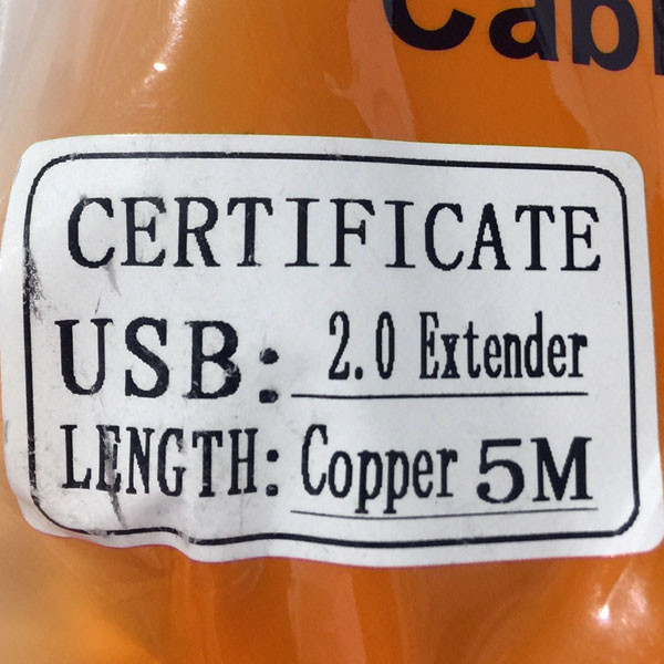 کابل افزایش طول USB2.0 انزو مدل EX50 طول 5 متر