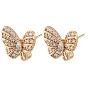 گوشواره زنانه ژوپینگ مدل پروانه کد AAC1048