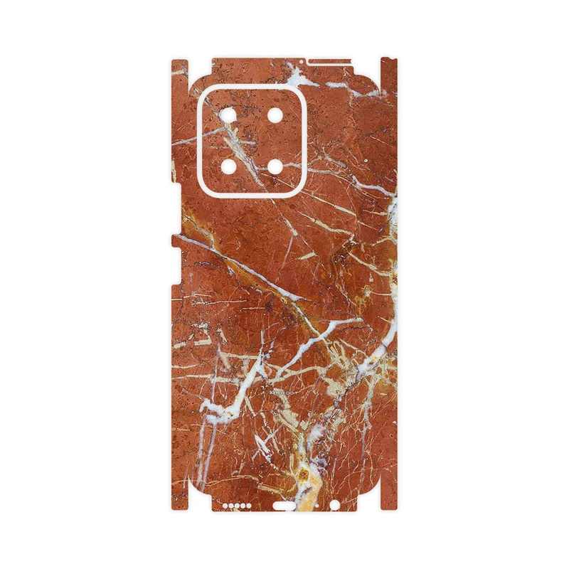 برچسب پوششی ماهوت مدل Red Marble-FullSkin مناسب برای گوشی موبایل آنر X5b
