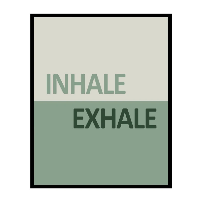 پوستر مدل تنفس هنر تأمل