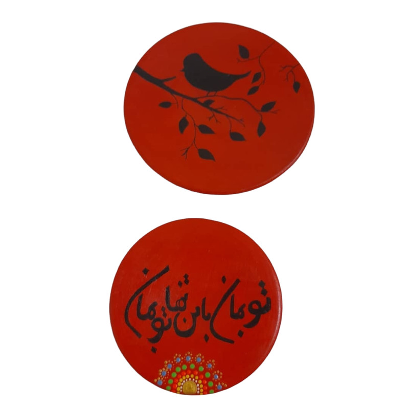 بشقاب دیوارکوب سفالی کد  m15 مجموعه 2 عددی