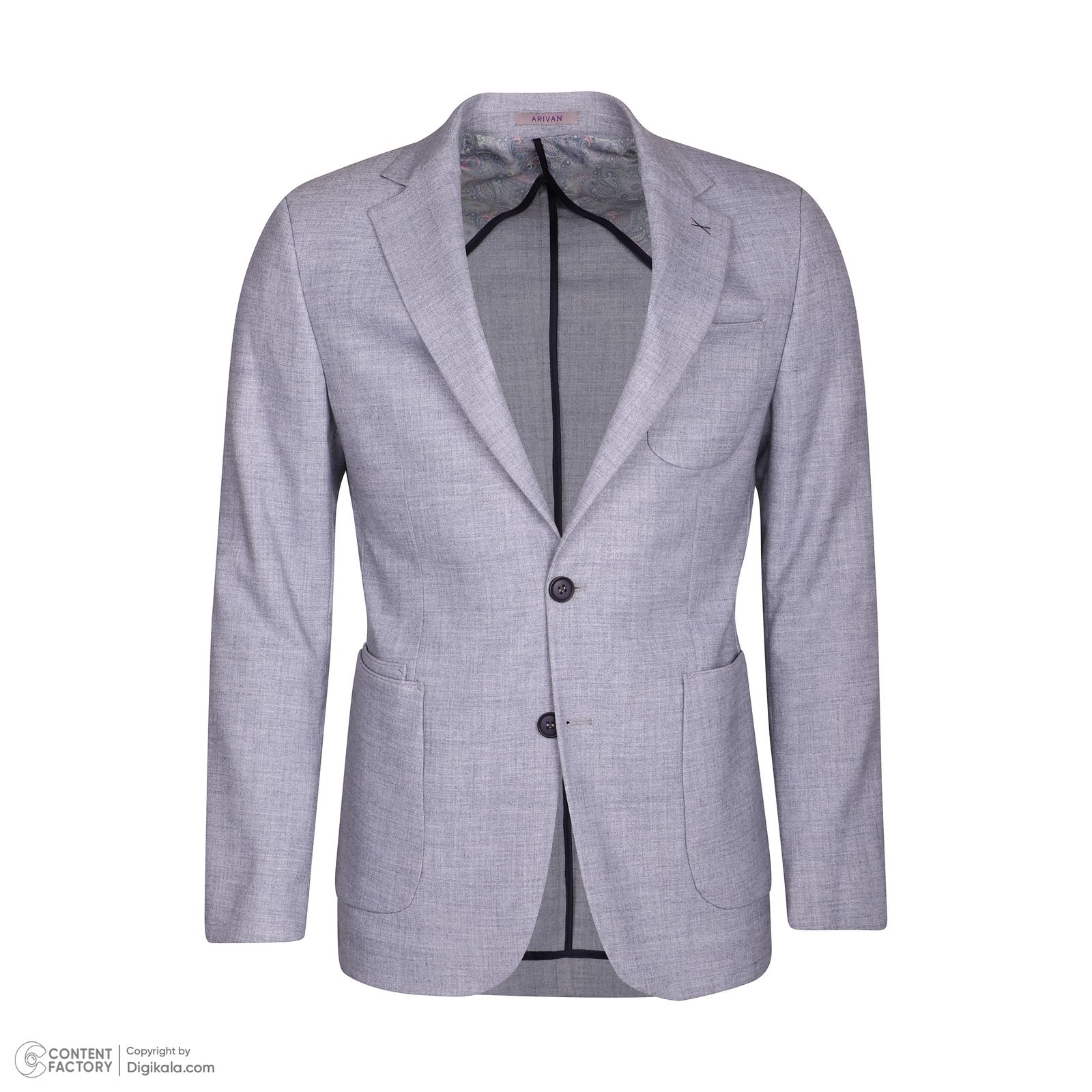 کت تک مردانه آریوان مدل وصله دار کد B022 -  - 2