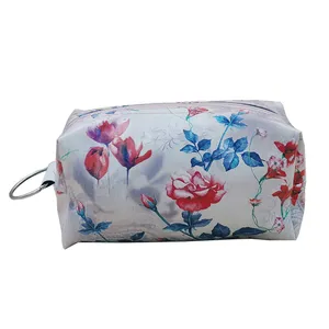 کیف لوازم آرایش زنانه مدل مکعبی سایاس طرح گل mk04