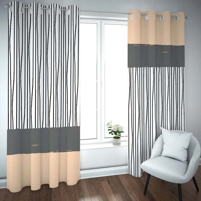 پرده مدل چاپی هازان سایز 300×150 سانتی متر 