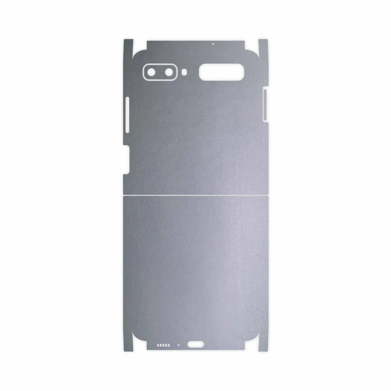 برچسب پوششی ماهوت مدل Matte-Silver-FullSkin مناسب برای گوشی موبایل سامسونگ Galaxy Z Flip