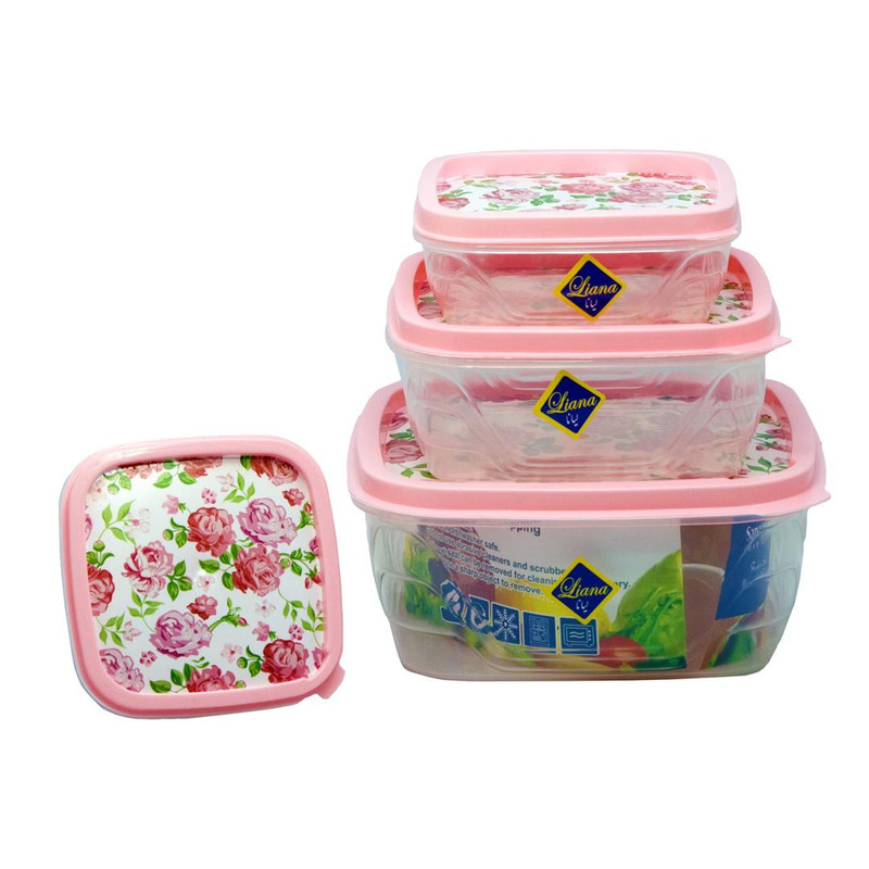 ظرف نگهدارنده لیانا کد L44184 مجموعه 4 عددی