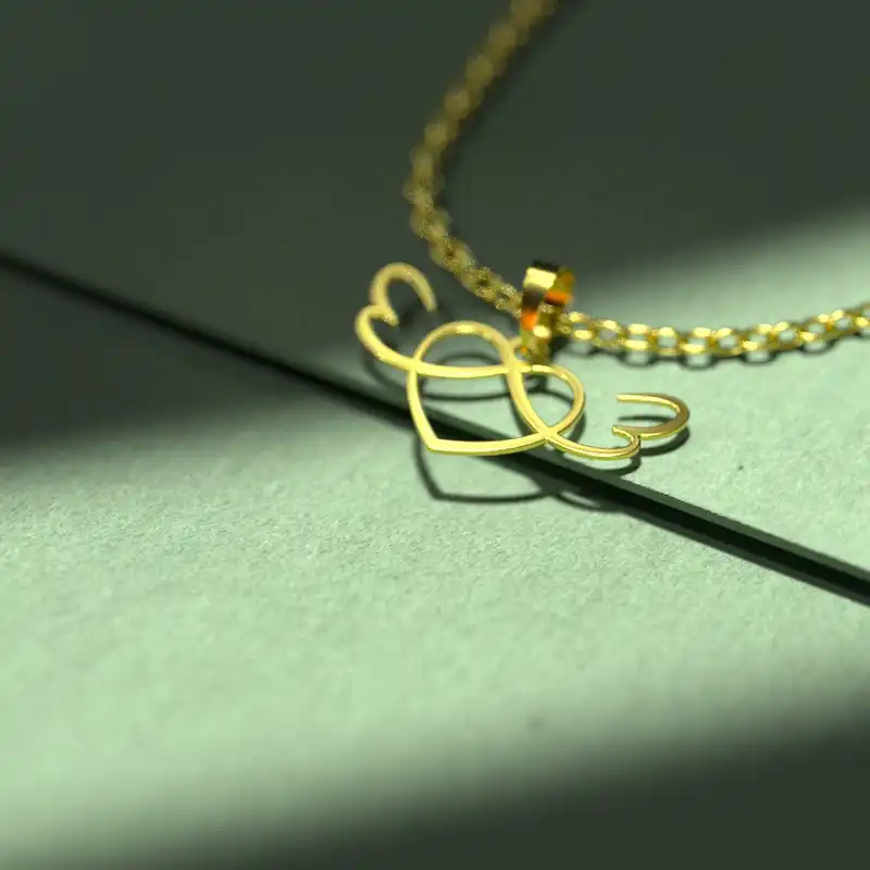 گردنبند طلا 18 عیار زنانه مدوپد مدل برگ کد CA10915