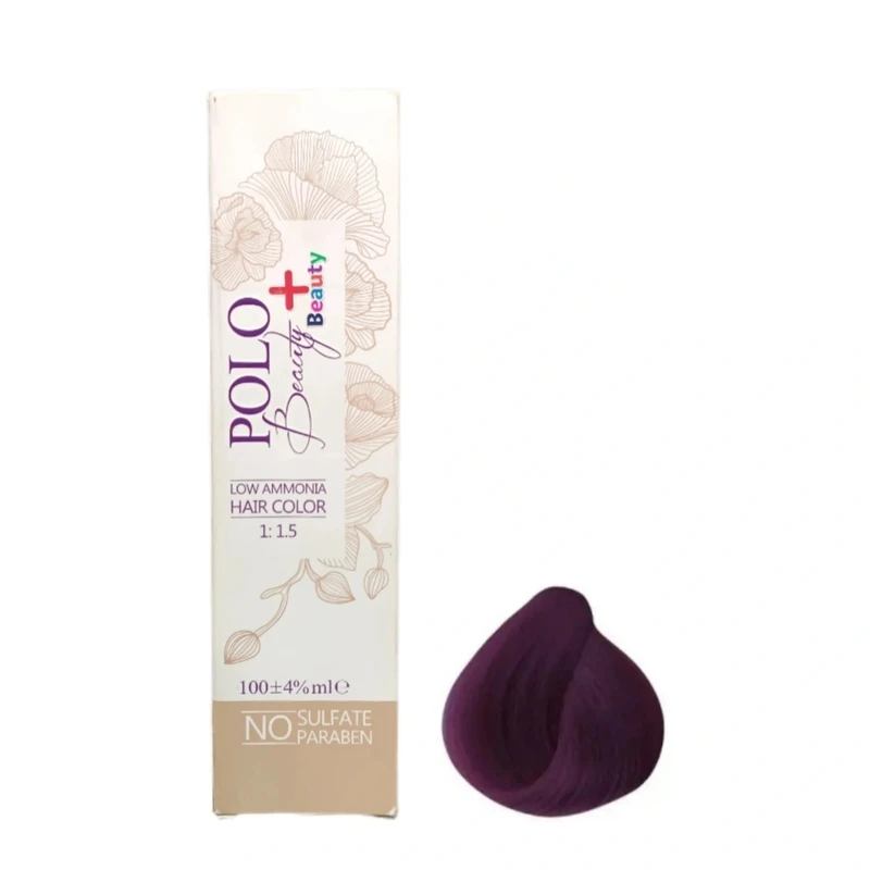 رنگ مو پلو بیوتی شماره 4.20 مدل پلاس بیوتی حجم 100میلی لیتر رنگ شرابی بنفش تیره