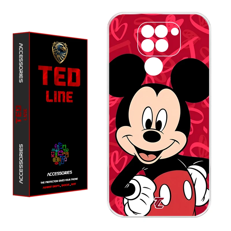 کاور تدلاین طرح میکی موس کد 1148 مناسب برای گوشی موبایل شیائومی Redmi Note 9 