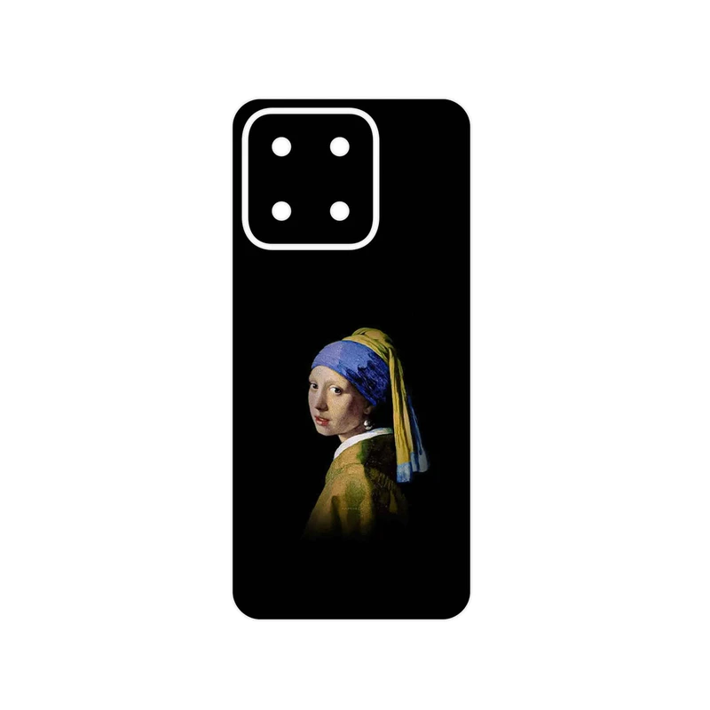 برچسب پوششی ماهوت مدل Girl with a Pearl Earring of Vermeer مناسب برای گوشی موبایل آنر X5b Plus