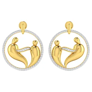 گوشواره نقره زنانه ژابیز کد 077