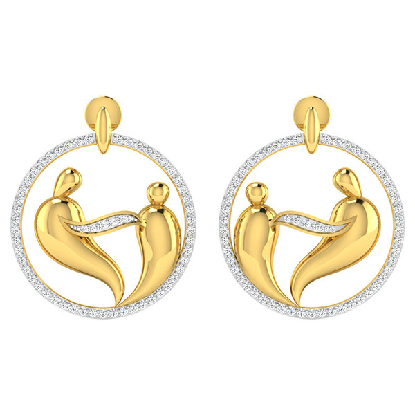 گوشواره نقره زنانه ژابیز کد 077