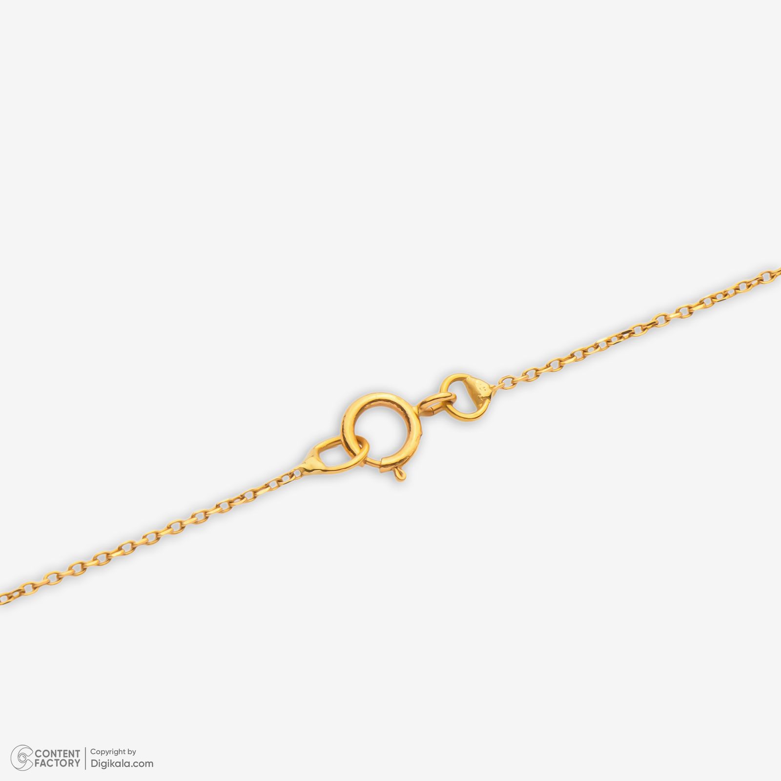 گردنبند طلا 18 عیار زنانه با زنجیر حلقه‌ای (فلامینگو) وی گالری مدل مربع کد NA8000 -  - 5