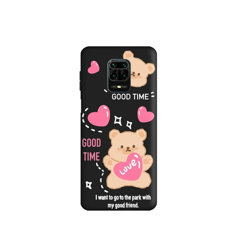 کاور طرح خرس دخترانه کد f2887 مناسب برای گوشی موبایل شیائومی Redmi Note 9s / Redmi Note 9 Pro