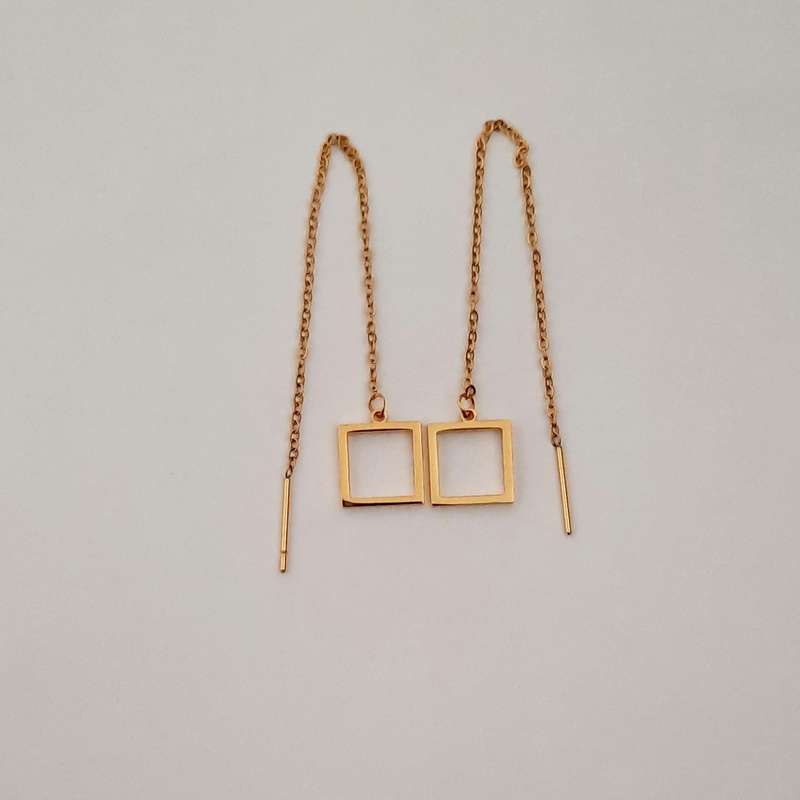 گوشواره زنانه مدل بخیه ای