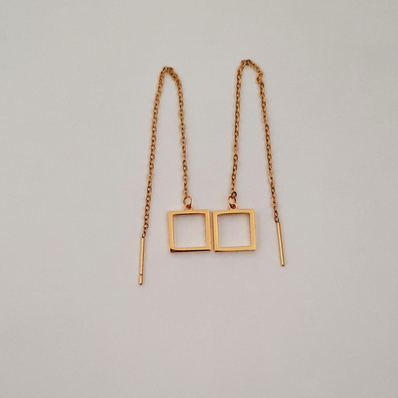 گوشواره زنانه مدل بخیه ای