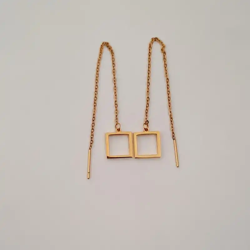 گوشواره زنانه مدل بخیه ای