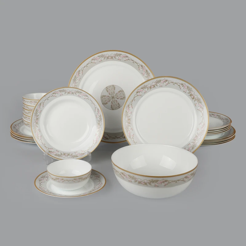 سرویس غذاخوری 26 پارچه 6 نفر گلدن اوپال مدل وینتج