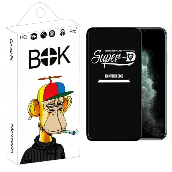 محافظ صفحه نمایش بوک مدل Transparent SuperD مناسب برای گوشی موبایل اپل iPhone XS Max / 11 Pro Max