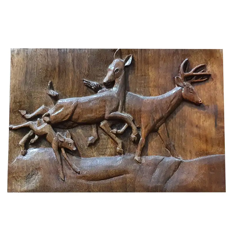 تابلو منبت کاری طرح آهو کد T03