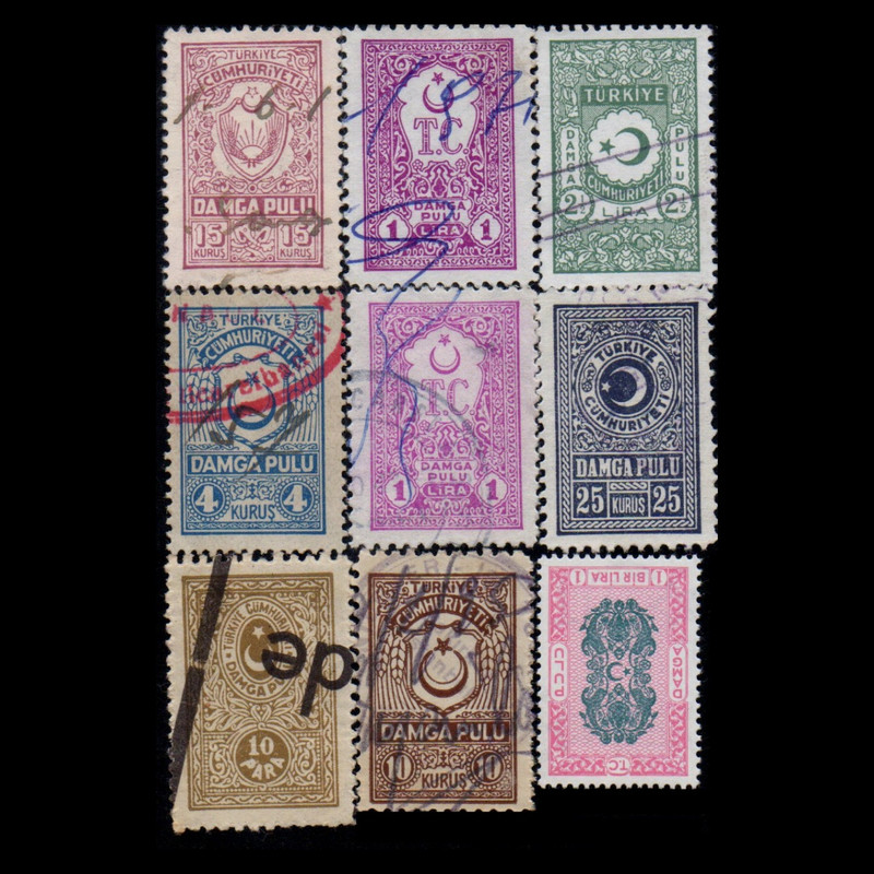 تمبر یادگاری مدل دولت عثمانی مجموعه 9 عددی 