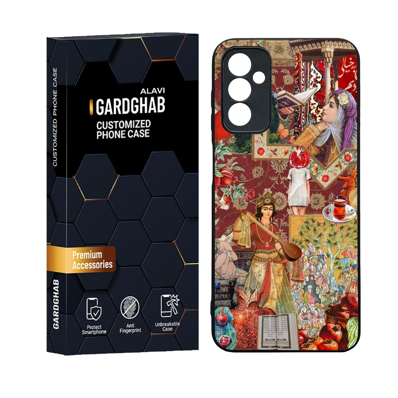 کاور گارد قاب علوی مدل دور ژله ای پشت گلس ایرانی مناسب برای گوشی موبایل سامسونگ Galaxy F13