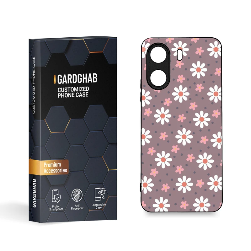 کاور گارد قاب مدل گل مناسب برای گوشی موبایل شیائومی Redmi 13C 4G / Poco C65