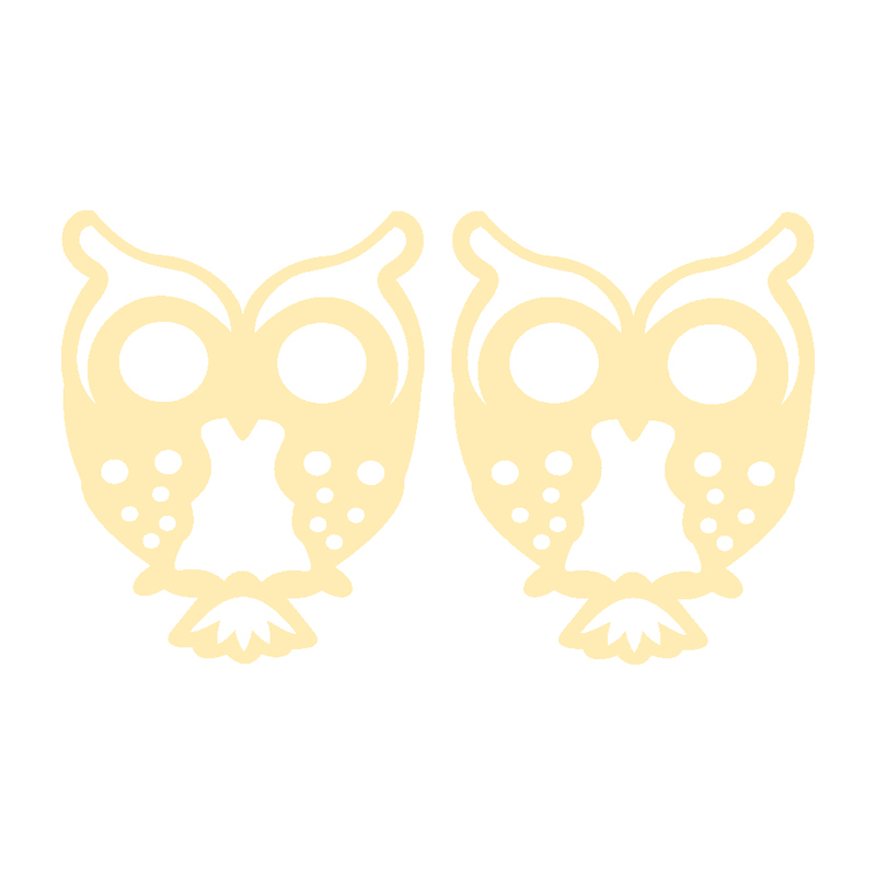 گوشواره طلا 18 عیار زنانه کرابو طرح جغد مدل Kr5291