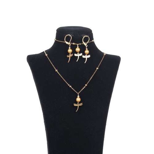 نیم ست طلا 18 عیار زنانه مدل rk40