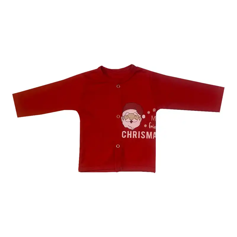 ست 3 تکه لباس نوزادی مدل بابانوئل کد 190