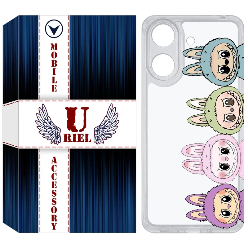 کاور یوریل مدل Clear کد 101 طرح لبوبو مناسب برای گوشی موبایل شیائومی Redmi 13C / Poco C65