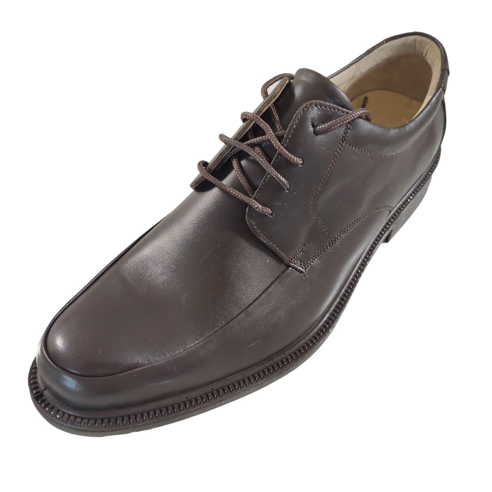 کفش روزمره مردانه کفش فرزین مدل سناتور بندی رنگ قهوه ای -  - 2